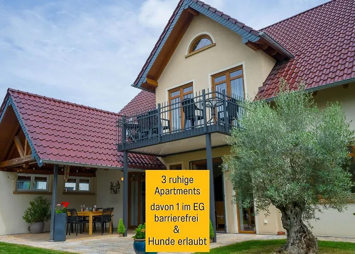 Dahem-Apartments - Ruhig Parkplatz Rhein Main Gebiet Gut Erreichbar - App 1 Barrierefrei Mit Kamin Garten Und Hund - App 2 Mit Balkon